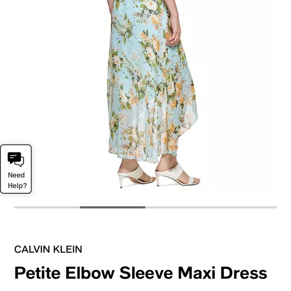Petite Elbow Sleeve Maxi Dress - Picture 4 of 7